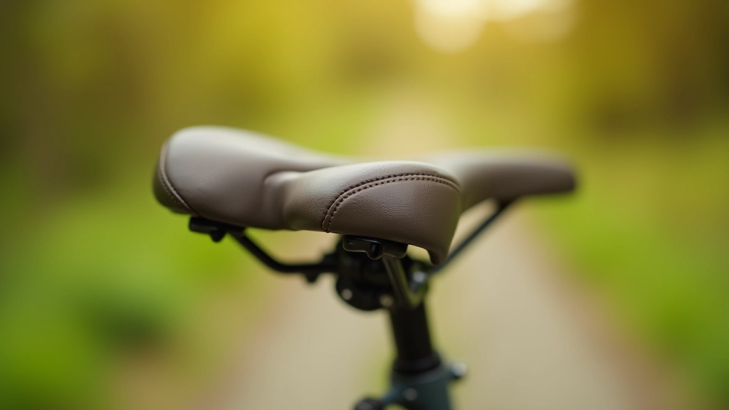 Ergonomisks e-velosipēda sēdeklis seniora vīrietim, mīksts un platš dizains